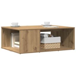 Berkfield Home Coffee Table Artisan Oak 90x67x33 cm Engineered Wood in Brown - Size: 90 x 67 x 33 cm - thumbnail 3