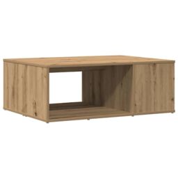 Berkfield Home Coffee Table Artisan Oak 90x67x33 cm Engineered Wood in Brown - Size: 90 x 67 x 33 cm - thumbnail 6