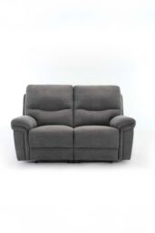 More4Homes Fosse 2 Seater Manual Recliner Fabric Modern Living Sofa in Dark Grey - thumbnail 3
