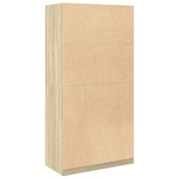Berkfield Home Wardrobe Sonoma Oak 100x50x200 cm Engineered Wood in Brown - Size: 100 x 50 x 200 cm - thumbnail 6