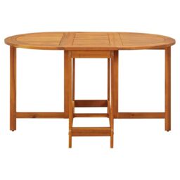 Berkfield Home Garden Table 130x90x72 cm Solid Acacia Wood in Brown - Size: 130 x 90 x 72 cm - thumbnail 2