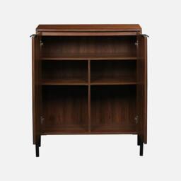 sweeek 83cm Vintage Walnut Wooden Effect Sideboard - thumbnail 2