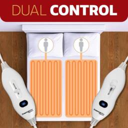Dreamcatcher Deluxe King Size Electric Blanket Fleece Heated Underblanket in White - thumbnail 5