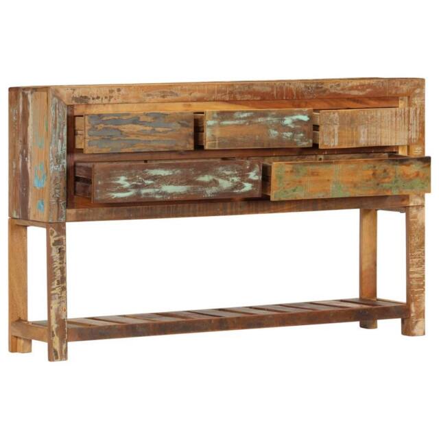 Berkfield Home Sideboard 120x30x75 cm Solid Reclaimed Wood - Size: 120 x 30 x 75 cm - image 1
