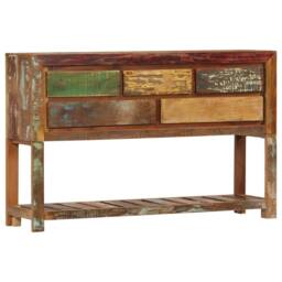 Berkfield Home Sideboard 120x30x75 cm Solid Reclaimed Wood - Size: 120 x 30 x 75 cm - thumbnail 9