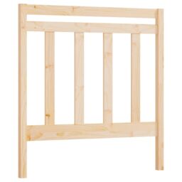 Berkfield Home Bed Headboard 95x4x100 cm Solid Wood Pine in Brown - Size: 95 x 4 x 100 cm - thumbnail 2