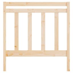 Berkfield Home Bed Headboard 95x4x100 cm Solid Wood Pine in Brown - Size: 95 x 4 x 100 cm - thumbnail 4