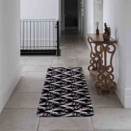 Benjamin Tate Design Geometric Animal Print Runner Rug in Natural - Size: 67 cm x 230 cm - thumbnail 3