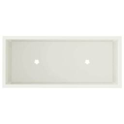 Berkfield Home Raised Garden Planter 60x26x45 cm White Steel - Size: 60 x 26 x 45 cm - thumbnail 7