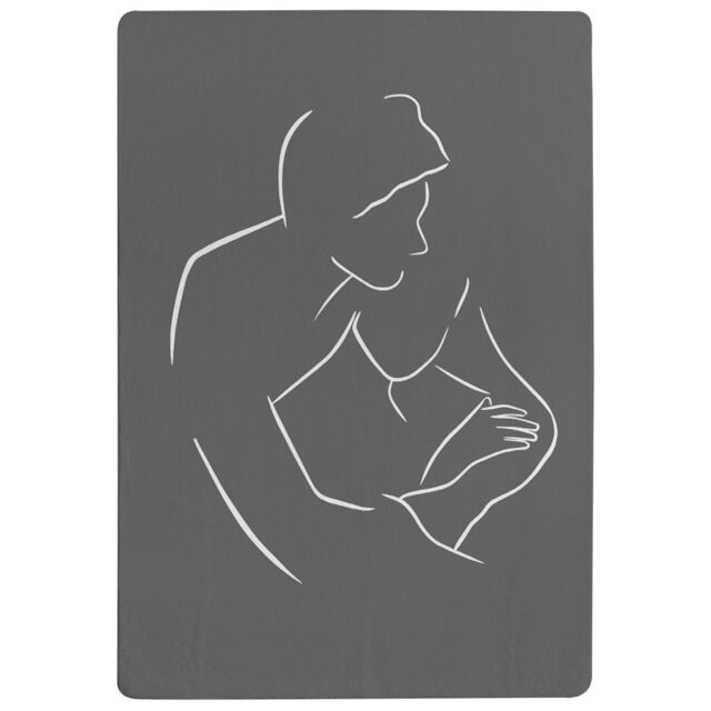 Benjamin Tate Design Drawing Of A Couple In One Line Designer Rug in Natural - Size: Large - image 1