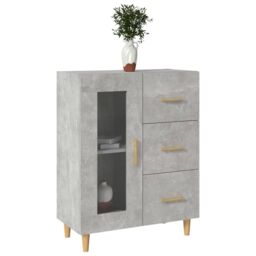 Berkfield Home Sideboard Concrete Grey 69, 5x34x90 cm Engineered Wood - Size: 5 x 34 x 90 cm - thumbnail 4