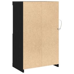 Berkfield Home Sideboard with LED Lights Black Oak 60, 5x37x100 cm - Size: 5 x 37 x 100 cm - thumbnail 8