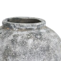 Hill Interiors Aged Stone Ceramic Vase in Grey - thumbnail 2