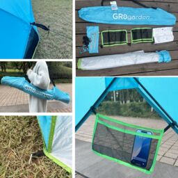 Gr8 Garden Blue Pop Up Family Beach Tent Sun Shade Camping Shelter 3-4 Person UPF50+ UV - thumbnail 5