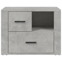 Berkfield Home Classic Bedside Cabinet Concrete Grey 60x36x45 cm Engineered Wood - Size: 60 x 36 x 45 cm - thumbnail 6