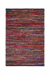 Homescapes Handwoven Multi Coloured Chindi Folk Rug - Size: 160 cm x 230 cm - thumbnail 2