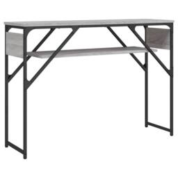Berkfield Home Console Table with Shelf Grey Sonoma 105x30x75cm Engineered Wood - Size: 105 x 30 x 75 cm - thumbnail 6