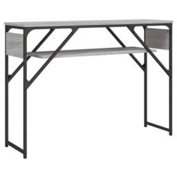 Berkfield Home Console Table with Shelf Grey Sonoma 105x30x75cm Engineered Wood - Size: 105 x 30 x 75 cm - thumbnail 1