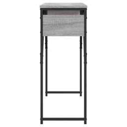 Berkfield Home Console Table with Shelf Grey Sonoma 105x30x75cm Engineered Wood - Size: 105 x 30 x 75 cm - thumbnail 5