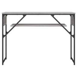 Berkfield Home Console Table with Shelf Grey Sonoma 105x30x75cm Engineered Wood - Size: 105 x 30 x 75 cm - thumbnail 4