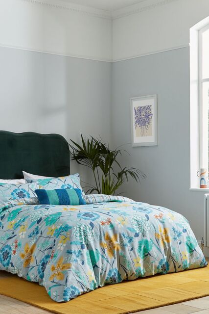 Helena Springfield 'Bella Cover' Cotton Duvet Cover Set in Blue - Size: Single - image 1
