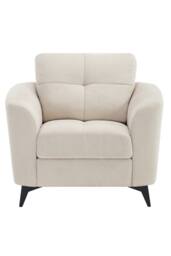 More4Homes Solna Modern Scandi Style Fabric Living Room Chair in Beige - Size: 1 Seater - thumbnail 3