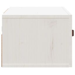 Berkfield Home Wall-mounted Bedside Cabinet White 40x29.5x22 cm - thumbnail 6