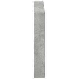 Berkfield Home Headboard Cabinet with LED Concrete Grey 100x17x102 cm - Size: 100 x 17 x 102 cm - thumbnail 7