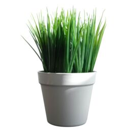 Leaf Artificial Grass Plant Foliage Ready to Display 22cm Pack of 6 in Green - thumbnail 3