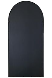 "MirrorOutlet The Arcus - Black Framed Arched Window Leaner/Wall Mirror 71"" X 33.5"" (180x85CM) - Size: 1 Pack" - thumbnail 6