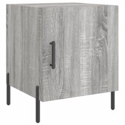 Berkfield Home Bedside Cabinets 2 pcs Grey Sonoma 40x40x50 cm Engineered Wood - Size: 40 x 40 x 50 cm - thumbnail 5