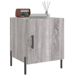 Berkfield Home Bedside Cabinets 2 pcs Grey Sonoma 40x40x50 cm Engineered Wood - Size: 40 x 40 x 50 cm - thumbnail 4