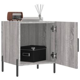 Berkfield Home Bedside Cabinets 2 pcs Grey Sonoma 40x40x50 cm Engineered Wood - Size: 40 x 40 x 50 cm - thumbnail 3