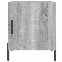 Berkfield Home Bedside Cabinets 2 pcs Grey Sonoma 40x40x50 cm Engineered Wood - Size: 40 x 40 x 50 cm - thumbnail 6