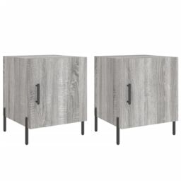 Berkfield Home Bedside Cabinets 2 pcs Grey Sonoma 40x40x50 cm Engineered Wood - Size: 40 x 40 x 50 cm - thumbnail 2