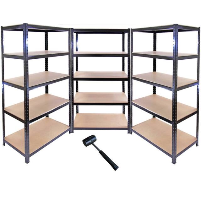 Monstershop Monster Racking T-Rax Metal Storage Shelves, Black, 90cm W, 45cm D in Black - image 1