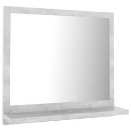 Berkfield Home Bathroom Mirror Concrete Grey 40x10.5x37 cm Engineered Wood