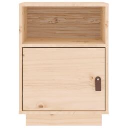 Berkfield Home Bedside Cabinet 40x34x55 cm Solid Wood Pine in Brown - Size: 40 x 34 x 55 cm - thumbnail 6