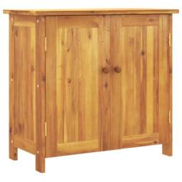 Berkfield Home Garden Cabinet 75x35x70 cm Solid Wood Acacia in Brown - Size: 75 x 35 x 70 cm - thumbnail 2