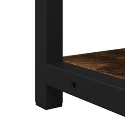 Berkfield Home Bathroom Mirror Cabinet Smoked Oak 60x16x60 cm Engineered Wood in Brown - Size: 60 x 16 x 60 cm - thumbnail 9