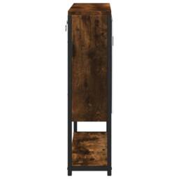 Berkfield Home Bathroom Mirror Cabinet Smoked Oak 60x16x60 cm Engineered Wood in Brown - Size: 60 x 16 x 60 cm - thumbnail 7