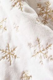 Neel Blue Velvet Christmas Tree Skirt Round Xmas Tree Base Mat - 1 metre in Gold - thumbnail 4