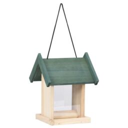 Berkfield Home Bird Feeders 4 pcs Firwood in Beige - thumbnail 4