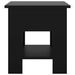 Berkfield Home Coffee Table Black 40x40x42 cm Engineered Wood - Size: 40 x 40 x 42 cm - thumbnail 5