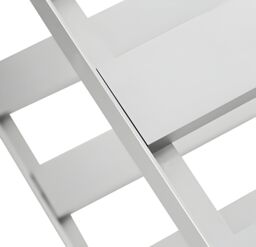 Primrose Traditional 2 Tier Greenhouse Staging Shelf Workbench in Silver 126cm - Size: 1200mm x 500mm - thumbnail 6