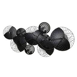 Wyld and Coco Industrial Metal Wall Circles - Silver Copper Black - thumbnail 4