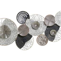 Wyld and Coco Industrial Metal Wall Circles - Silver Copper Black - thumbnail 2