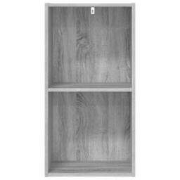 Berkfield Home Bookcase Grey Sonoma 40x30x77 cm Engineered Wood - Size: 40 x 30 x 77 cm - thumbnail 5