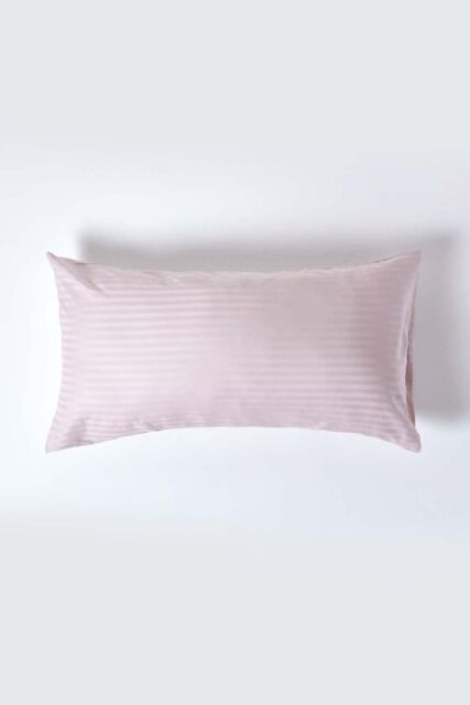 Homescapes Egyptian Cotton Ultrasoft Housewife Pillowcase 330 TC, King Size in Dusty Pink - image 1