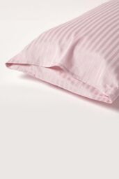 Homescapes Egyptian Cotton Ultrasoft Housewife Pillowcase 330 TC, King Size in Dusty Pink - thumbnail 3